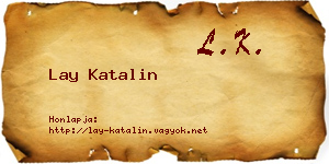 Lay Katalin névjegykártya